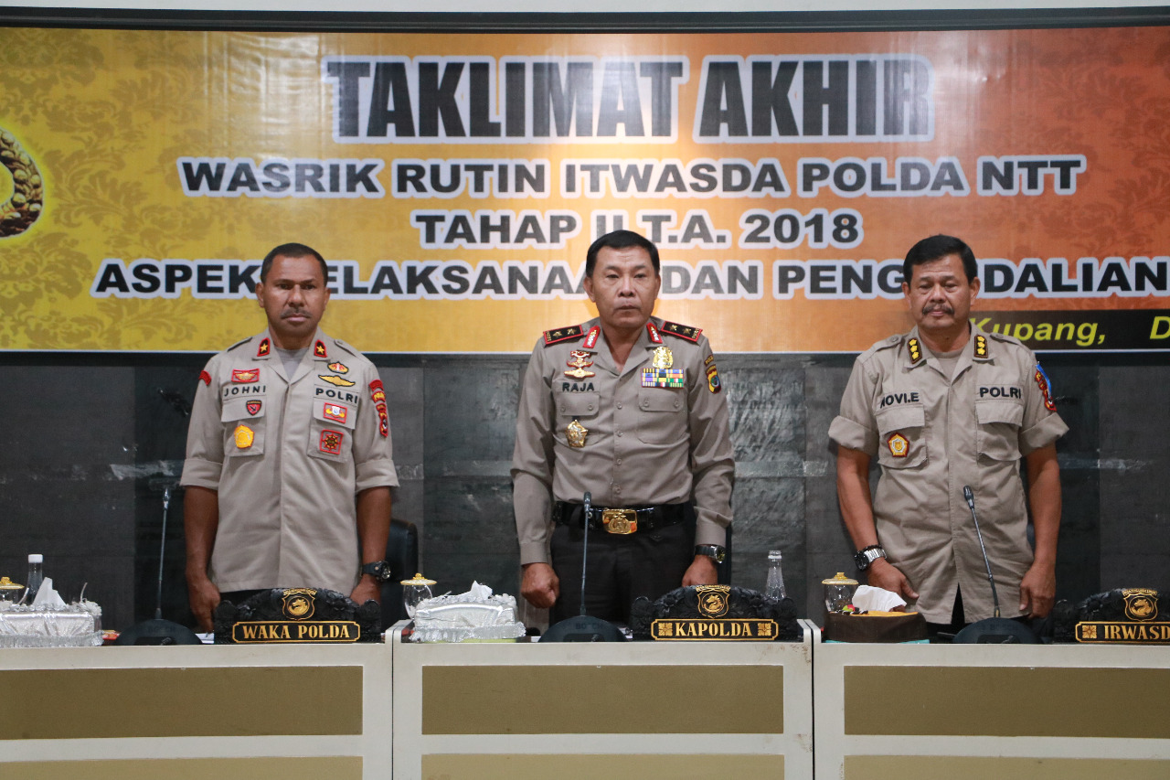 Polda NTT Gelar Taklimat Akhir Wasrik Rutin Tahap II Tahun 2018