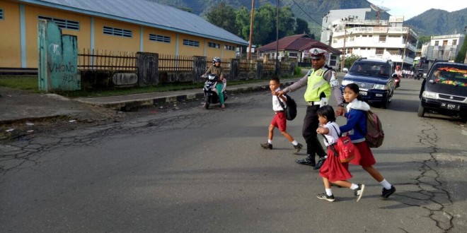 Kegiatan Rutin Sat Lantas Polres Manggarai