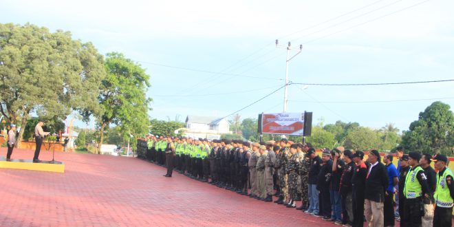 Siap mengamankan Malam Pergantian Tahun 2018, Polres TTS Gelar Apel Kesiapan