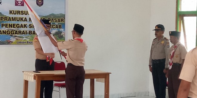 Kapolres Manggarai Barat Hadiri Penutupan Pelatihan Pembina Pramuka Cabang Manggarai Barat