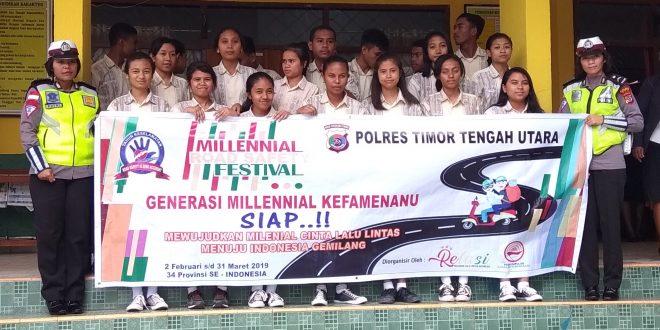 LANTAS POLRES TTU BERIKAN SOSIALISASI KEPADA GENERASI MILLENNIAL