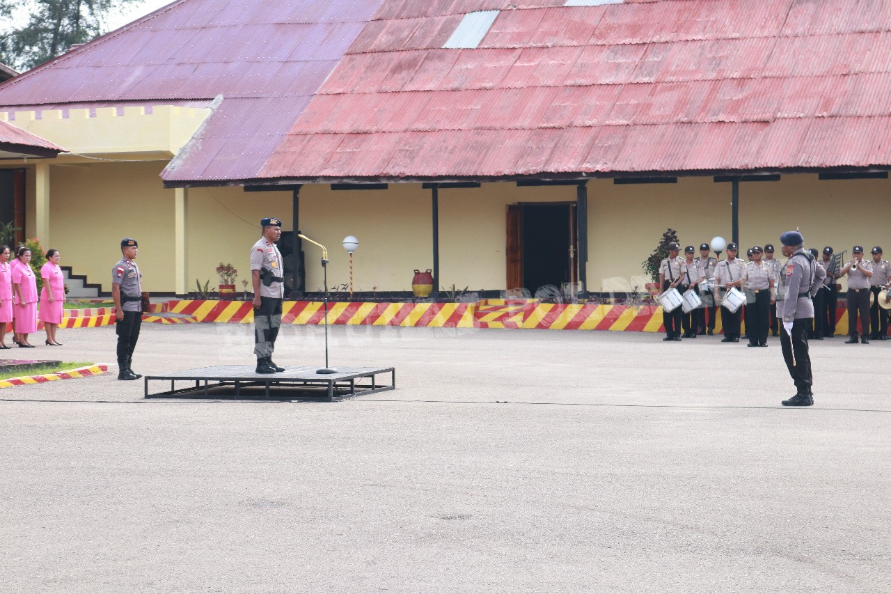 Wakapolda NTT Pimpin Upacara Penyambutan Sat Brimob Polda NTT BKO Polda Papua