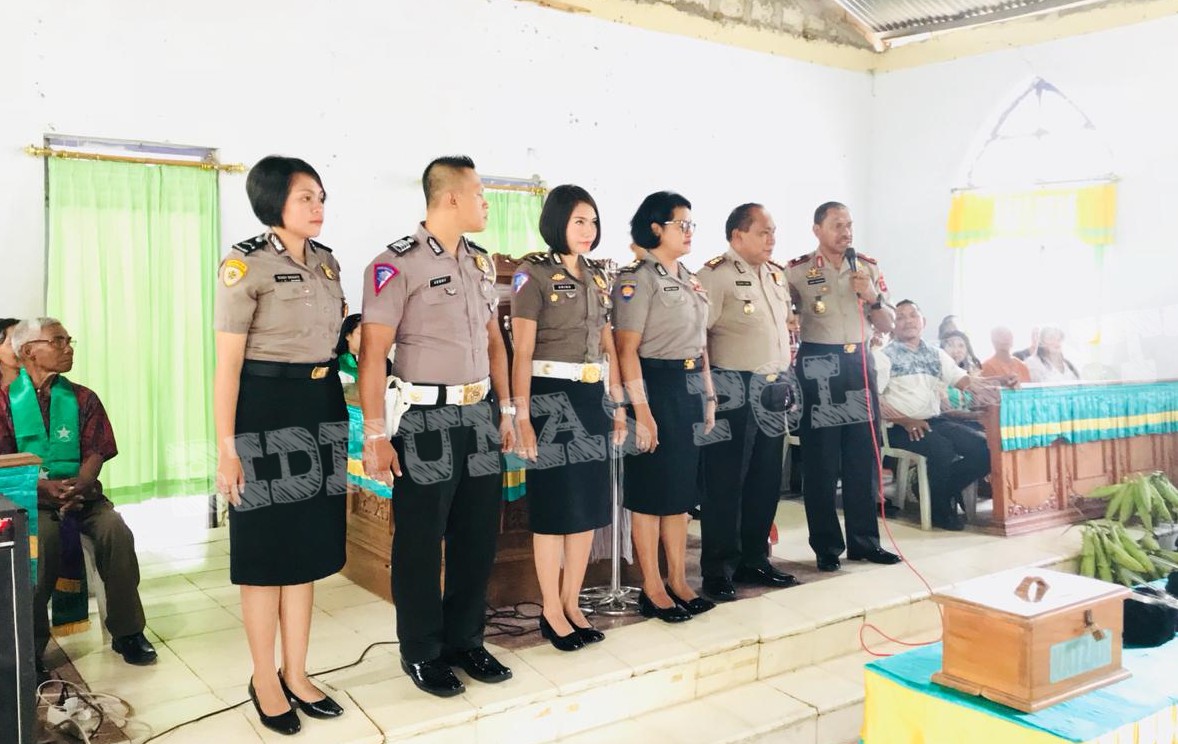 Pesan Wakapolda NTT Kepada Jemaat Gloria Tuatuka