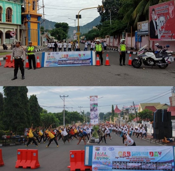 Lantas Polres Ende Melaksanakan Sosialisasi di CFD