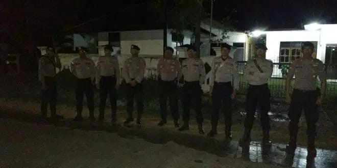 Meminimalisir Tindak Kejahatan, Dalmas Pleton II Gelar Patroli Malam