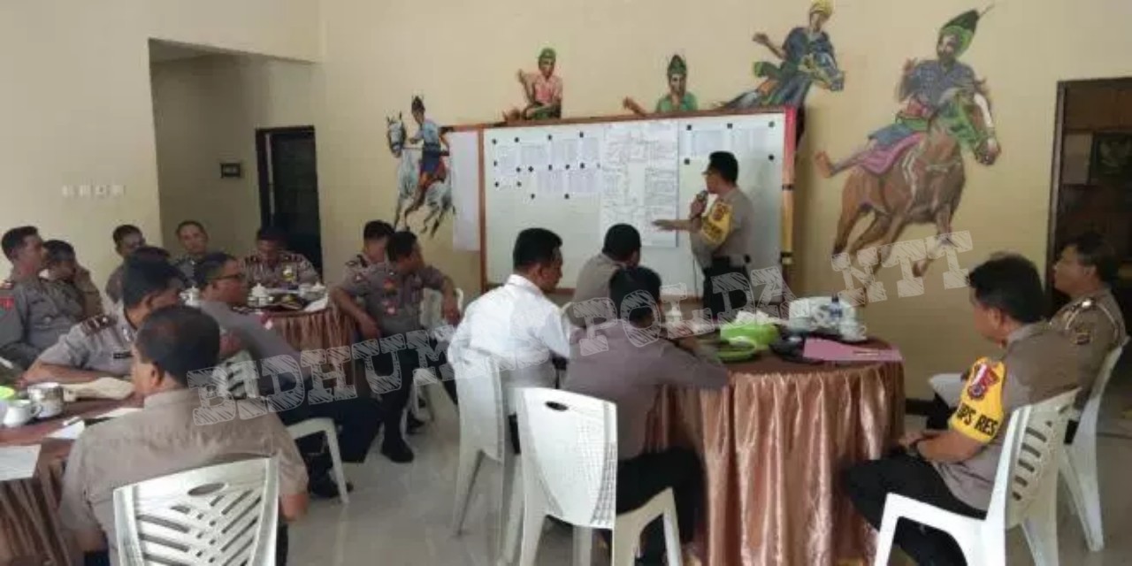 Polres Sumba Barat Laksanakan Rapat Persiapan Pengamanan Menjelang Pasola