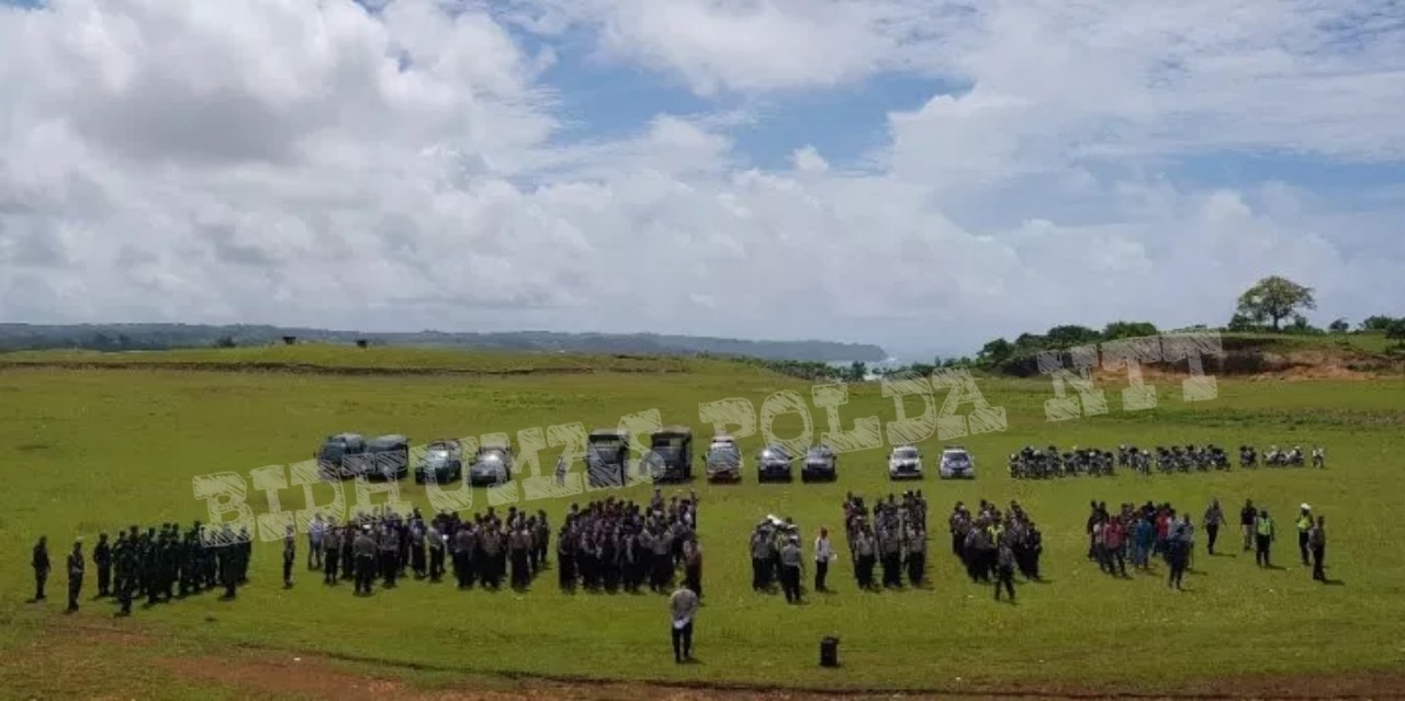 Jelang Pesta Budaya Pasola, Polres Sumba barat Laksanakan Apel Pengecekan Pasukan