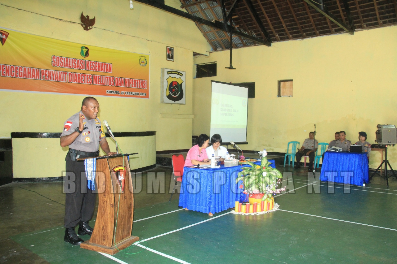 Satbrimobda NTT Gelar Sosialisasi Kesehatan.