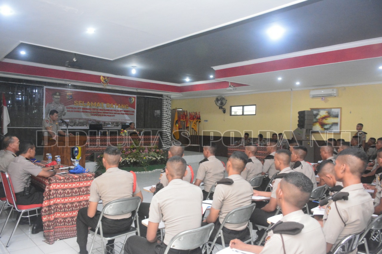 Jelang dilantik, Kapolda NTT Beri Pembekalan kepada 188 Siswa Diktukba Polri Perbatasan SPN Polda NTT