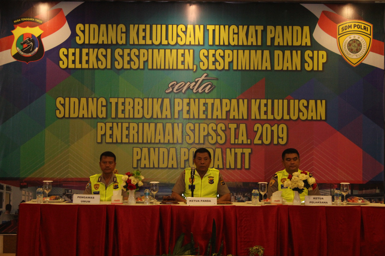 Biro SDM Polda NTT gelar Sidang Kelulusan Seleksi Sespimmen,Sespimma dan SIP serta SIPSS