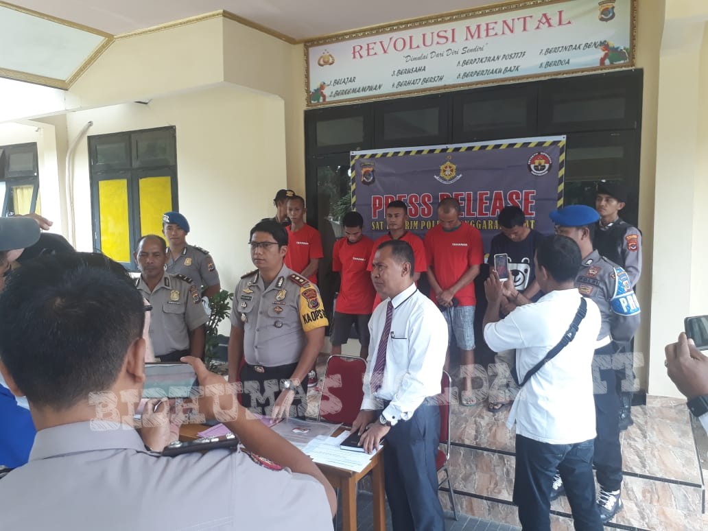 Polres Mabar Konferensi Pers Kasus Penipuan Tanah