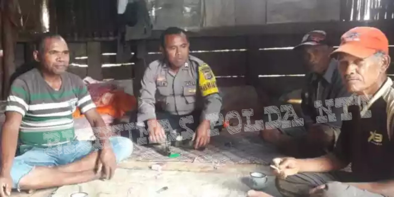 Bhabinkamtibmas Desa Pong La’o Sambangi Rumah Warga BInaan