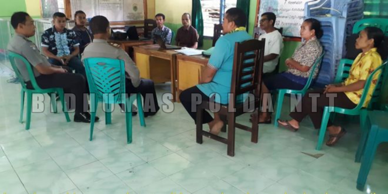 Sat Binmas Polres TTS Sosialisasi Bansos di Desa Boentuka