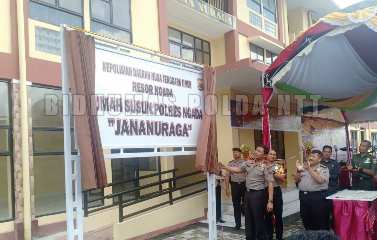 Kapolda NTT Resmikan Rumah Susun Polres Ngada