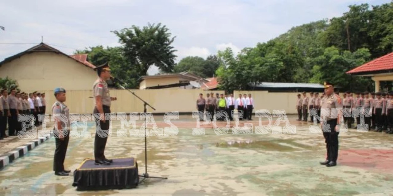 Kapolres Belu Pimpin Upacara Kenaikan Pangkat Luar Biasa AKP Apoli Da Silva