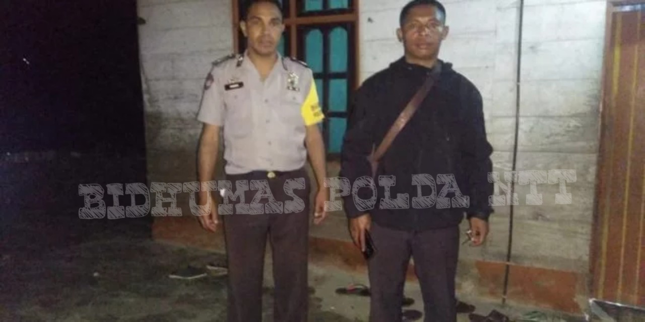 Kapospol Mano Bersama Bhabinkamtibmas Banka Pau Gelar Pengamanan Kampanye