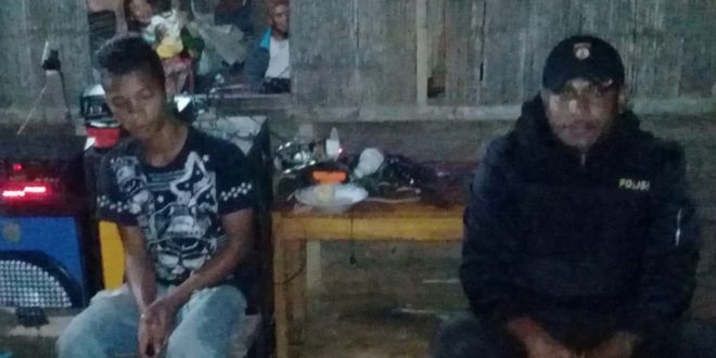 Bhabinkamtibmas Desa Golowoi, jaga Kampanye Caleg Kabupaten Manggarai dari Partai PAN