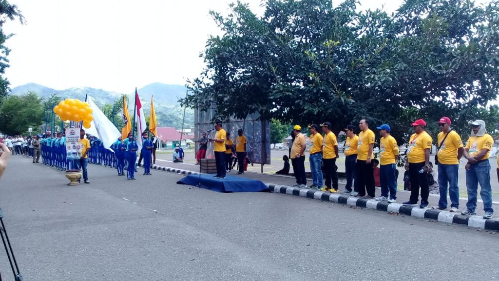 Polres Ende lakukan Pengamanan Launching Atribut Triwarna Soccer Festival 2019