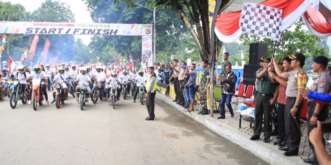 Konvoi Merah Putih dan Open Road Race Awali Rangkaian Acara Millenial Road Safety Polres Belu