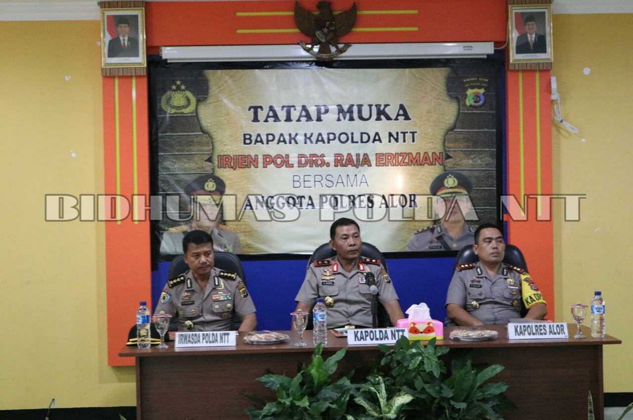 Kapolda NTT tatap muka bersama Personel Polres Alor