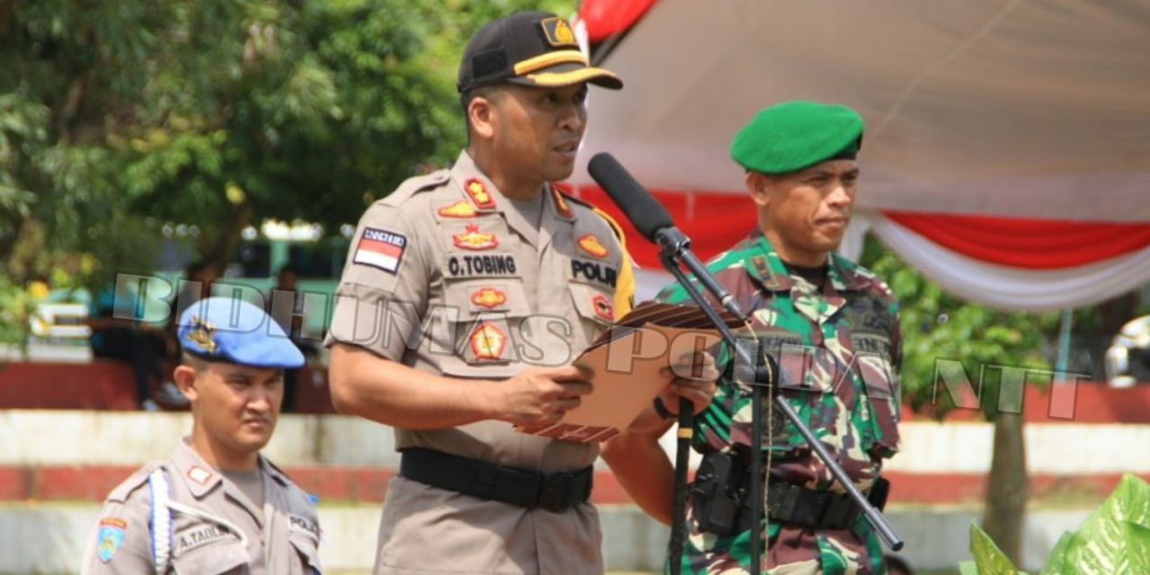 Kapolres Belu Pimpin Apel Gelar Pasukan Kesiapan Pengamanan Pemilu 2019