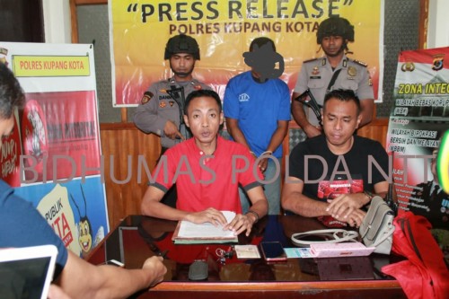 Satreskrim Polres Kupang Kota Gelar Konferensi Pers Terkait Kasus Jambret