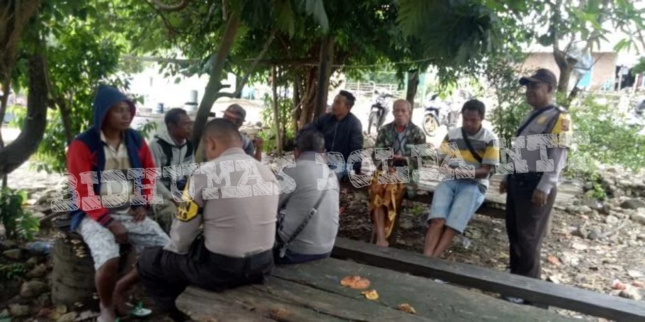 Jaga Kamtibmas, Bhabinkamtibmas Polsek Tasifeto Barat Lakukan Sambang