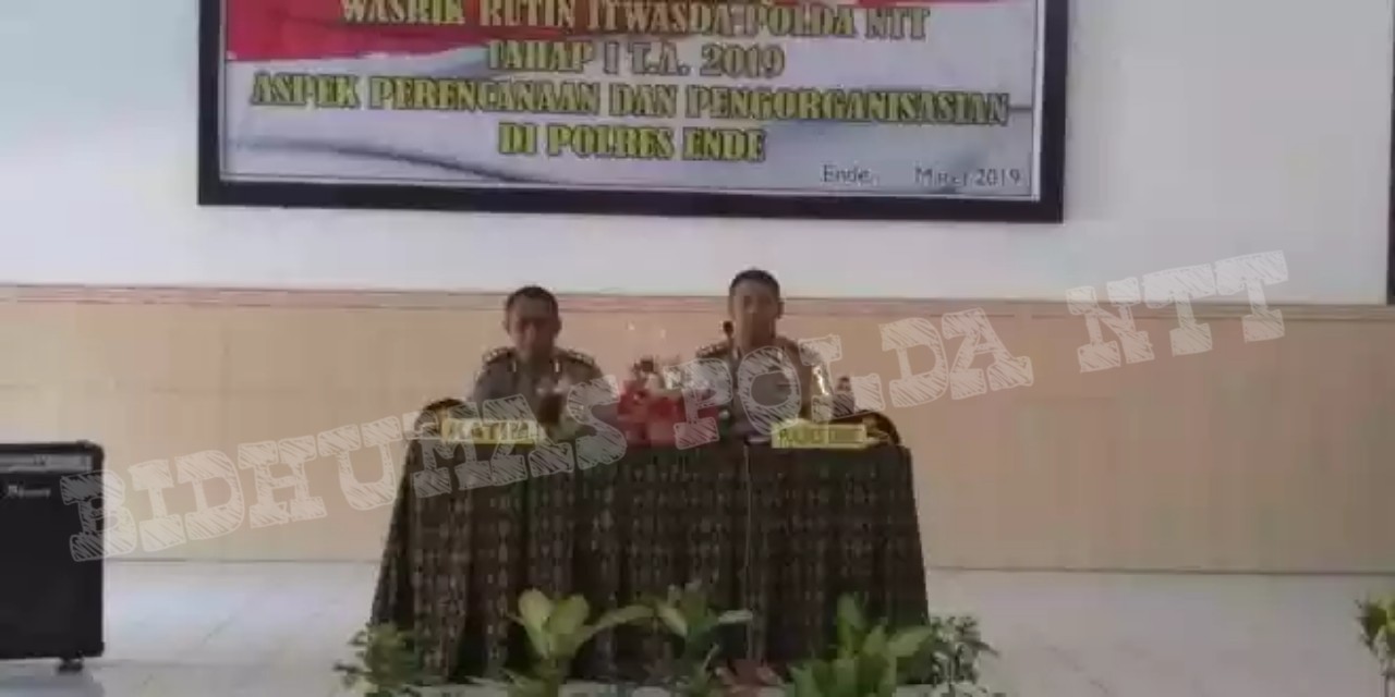 Itwasda Polda NTT Kunjungi Mapolres Ende