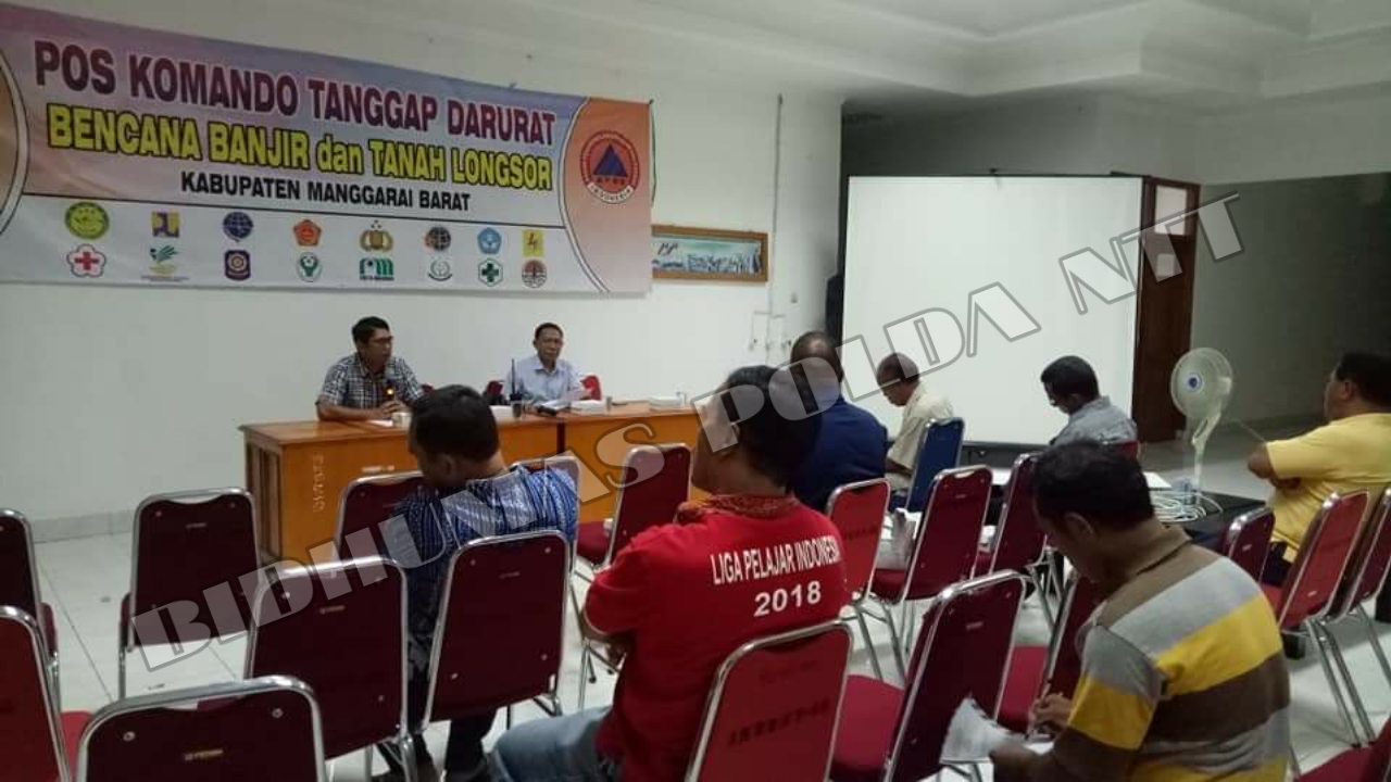 Masa Tanggap Darurat Bencana Diperpanjang, Kapolres Manggarai Barat Pimpin Rapat Evaluasi