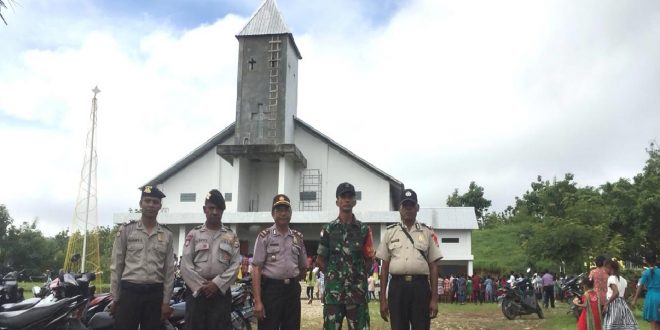 Polres Belu Amankan Misa Rabu Abu