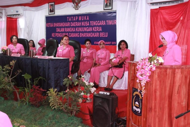 Pengurus Cabang Bhayangkari Belu Sambut Hangat Kedatangan Ketua Bhayangkari Daerah NTT