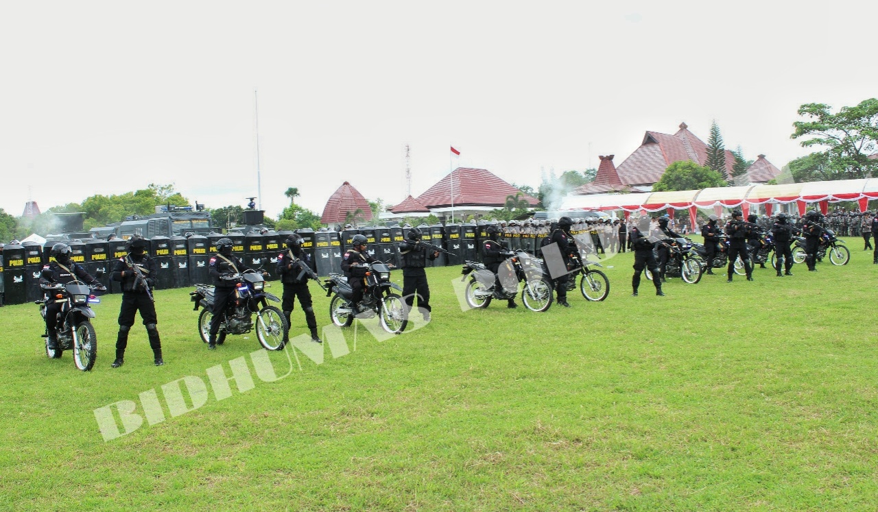 Wujud Kesiapan Pengamanan Pemilu 2019, Polda NTT Bersinergi dengan TNI serta Pemerintah Menggelar Simulasi Sispamkota