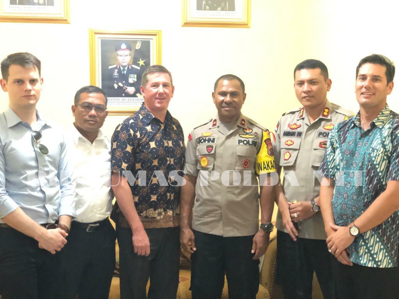 Polda NTT Menerima Kunjungan dari Delegasi Australia Federal Police