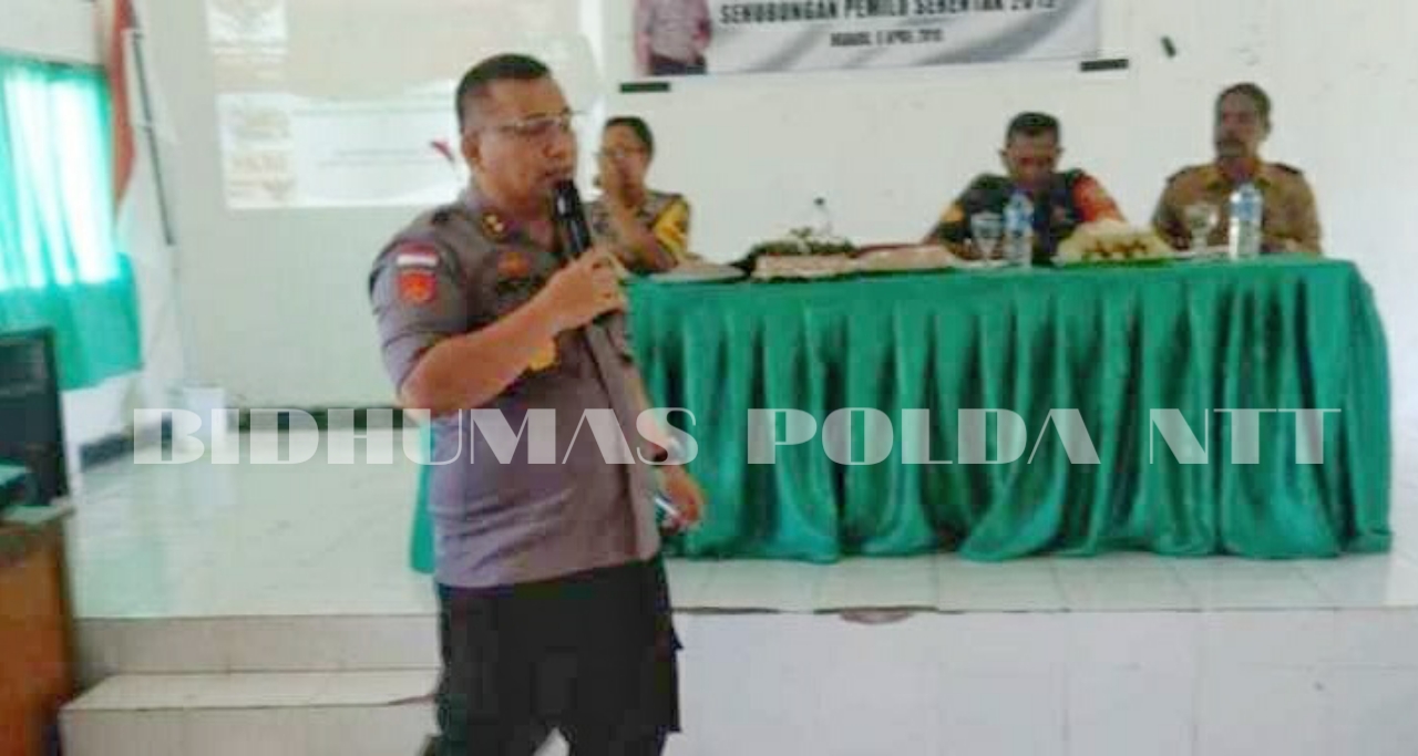 Kapolres Sumba Timur Ajak Masyarakat Untuk Tidak Golput Pada Pemilu 2019