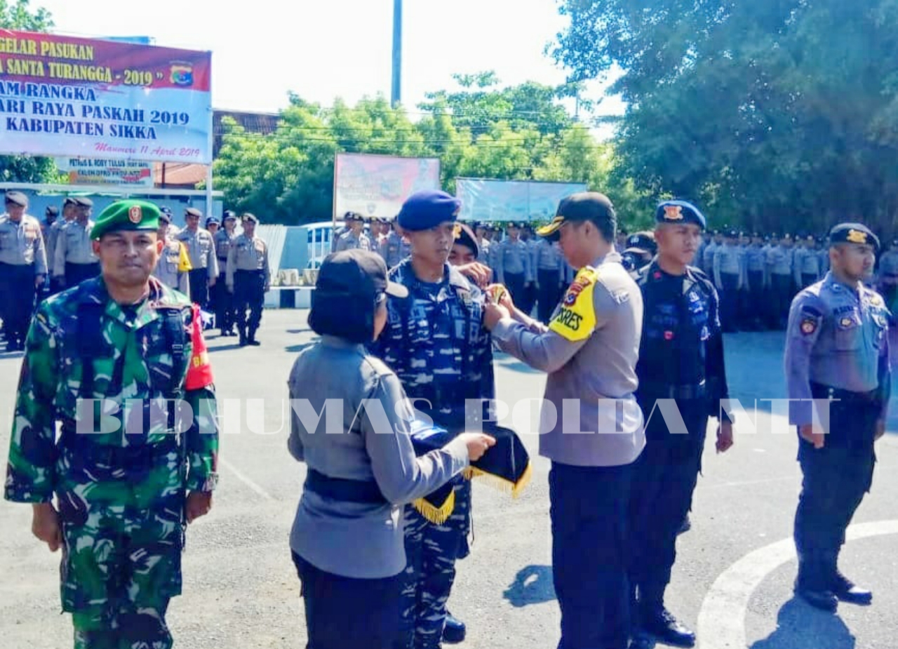 Operasi Semana Santa Turangga 2019, Polres Sikka Selenggarakan Apel Gelar Pasukan