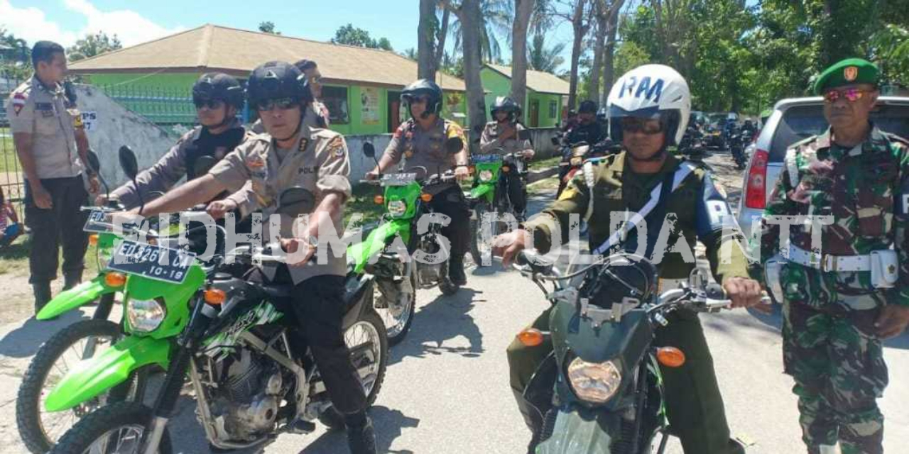 Pasca Pelaksanaan Pemilu 2019, Kapolres Pimpin Patroli Gabungan TNI-POLRI