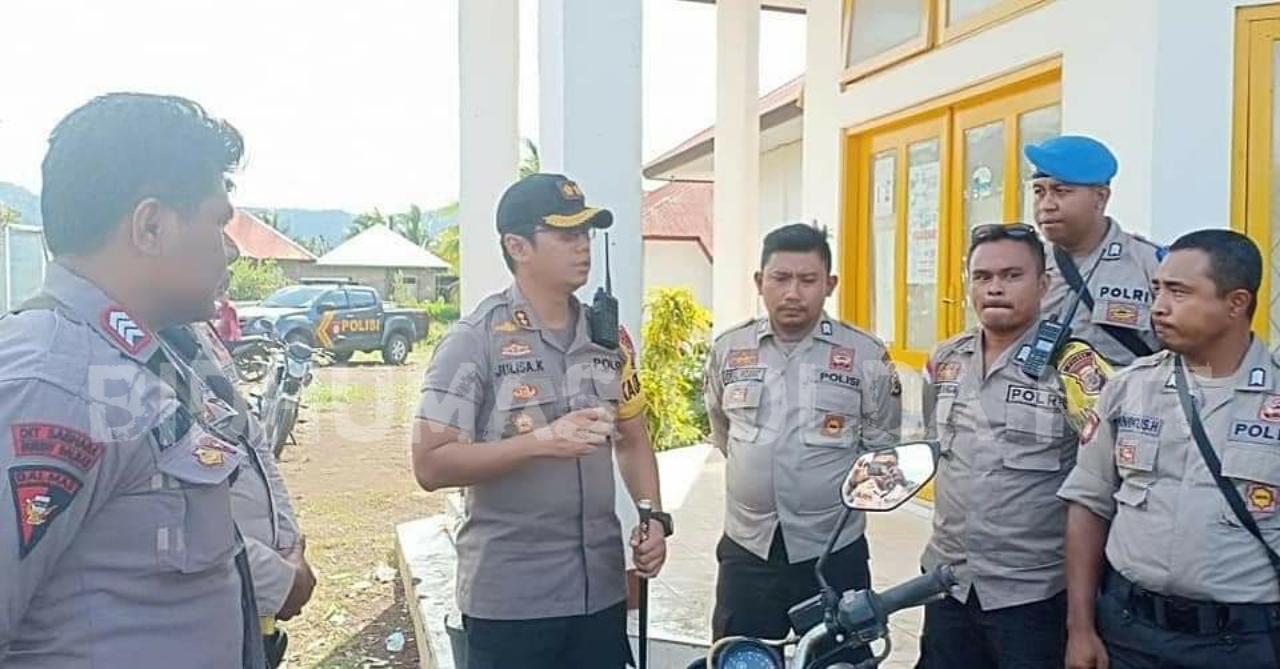 Pastikan Pleno Penghitungan Suara Pemilu 2019 di Tingkat PPK Berjalan Aman, Kapolres Manggarai Barat Lakukan Monitoring