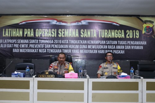 Wakapolda NTT Buka Kegiatan Latihan Pra Operasi Samana Santa Turangga 2019