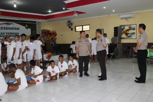 Karo SDM Polda NTT Pantau Tes Rikkes Casis Bintara Polri