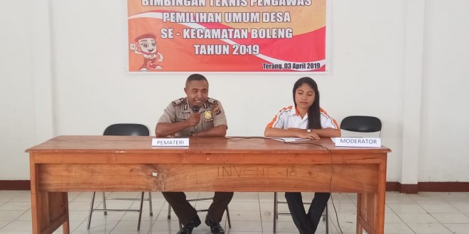 Wujudkan Pemilu Aman 2019, Kapolsubsektor Boleng Gandeng Para Pengawas Pemilu