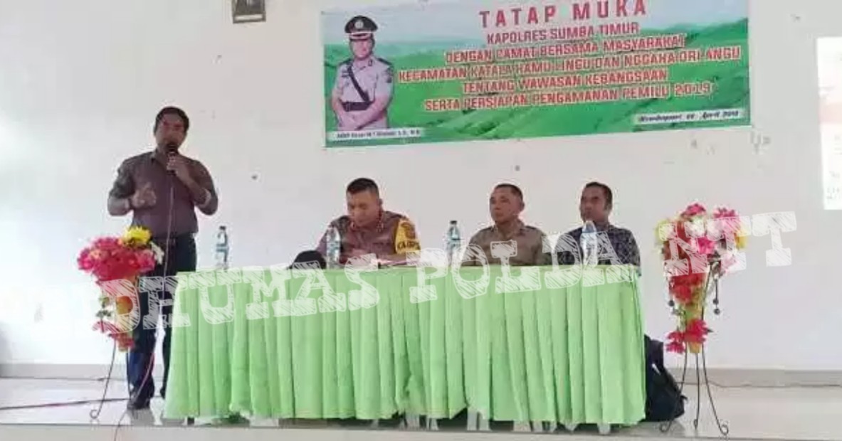 Pesan Kapolres Sumba Timur, Dalam Giat Tatap Muka Bersama Komponen Masyarakat