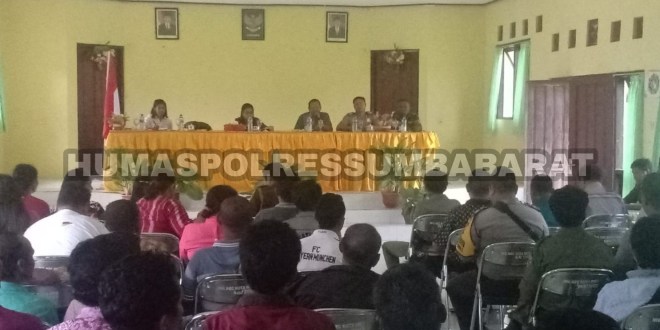 Pesan Kapospol Kota Polres Sumba Barat Dalam Rapat Persiapan Pemilu 2019