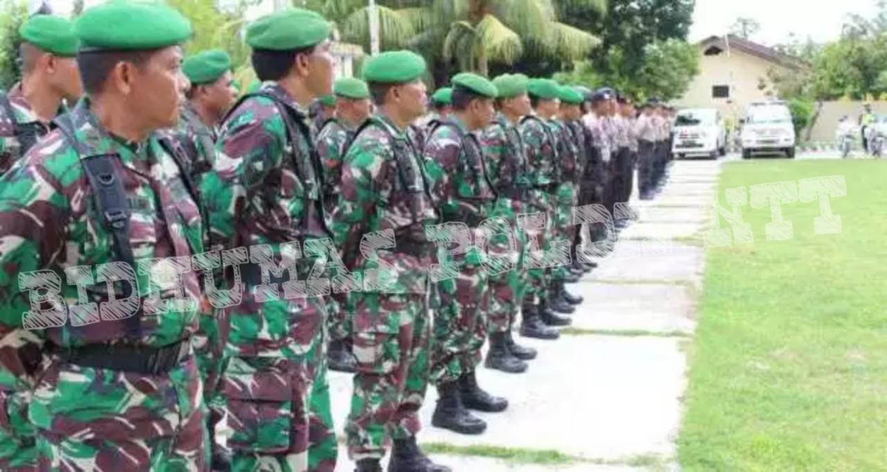 Kapolres Sumba Timur Didampingi Dandim 1601 Pimpin Apel Gabungan Serpas Pengamanan Pemilu 2019