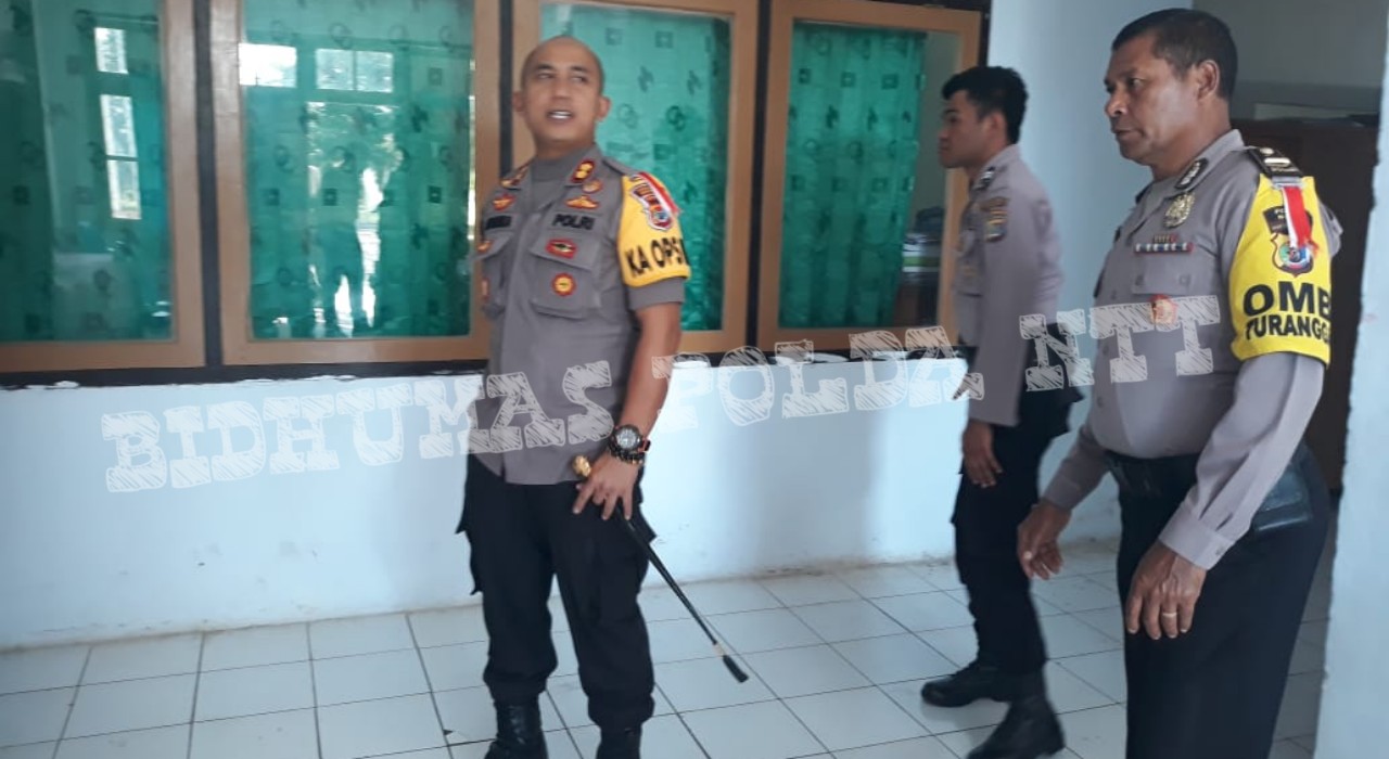 Kapolres Ngada Pantau Pengamanan Jalannya Pleno Rekapitulasi di Tingkat PPK