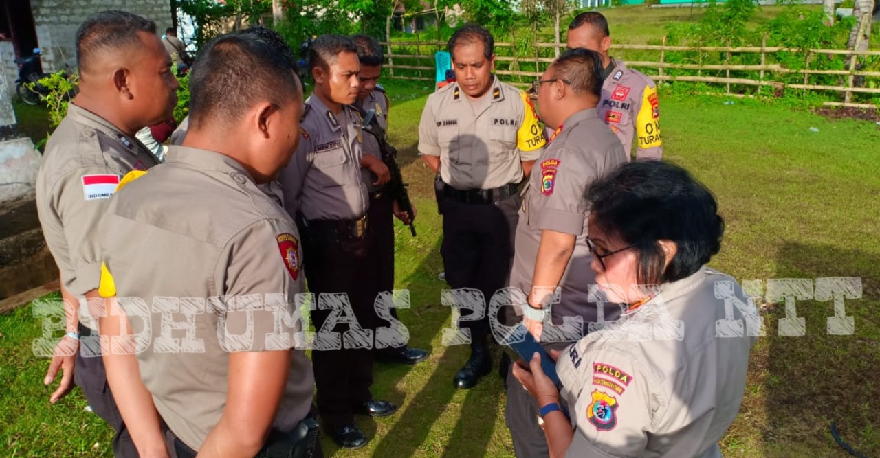 Dirpamobvit Bersama Dirtahti Polda NTT Lakukan Pengecekan Pengamanan PPK di Wewewa Barat