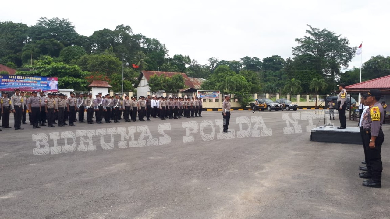 Wakapolres Sumba Barat Pimpin Apel Gelar Pasukan Ops Keselamatan Turangga 2019