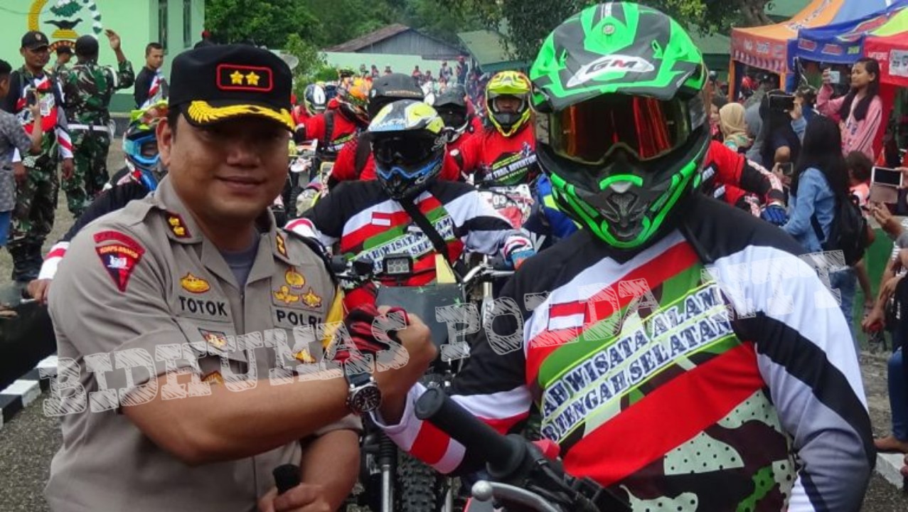 Kapolres TTS Melepas Peserta One Day Trail Adventure Kodim 1621 TTS