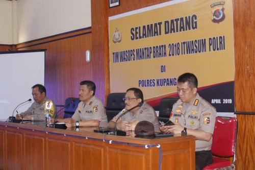 Tim Wasops Itwasum Polri Supervisi di Polres Kupang Kota