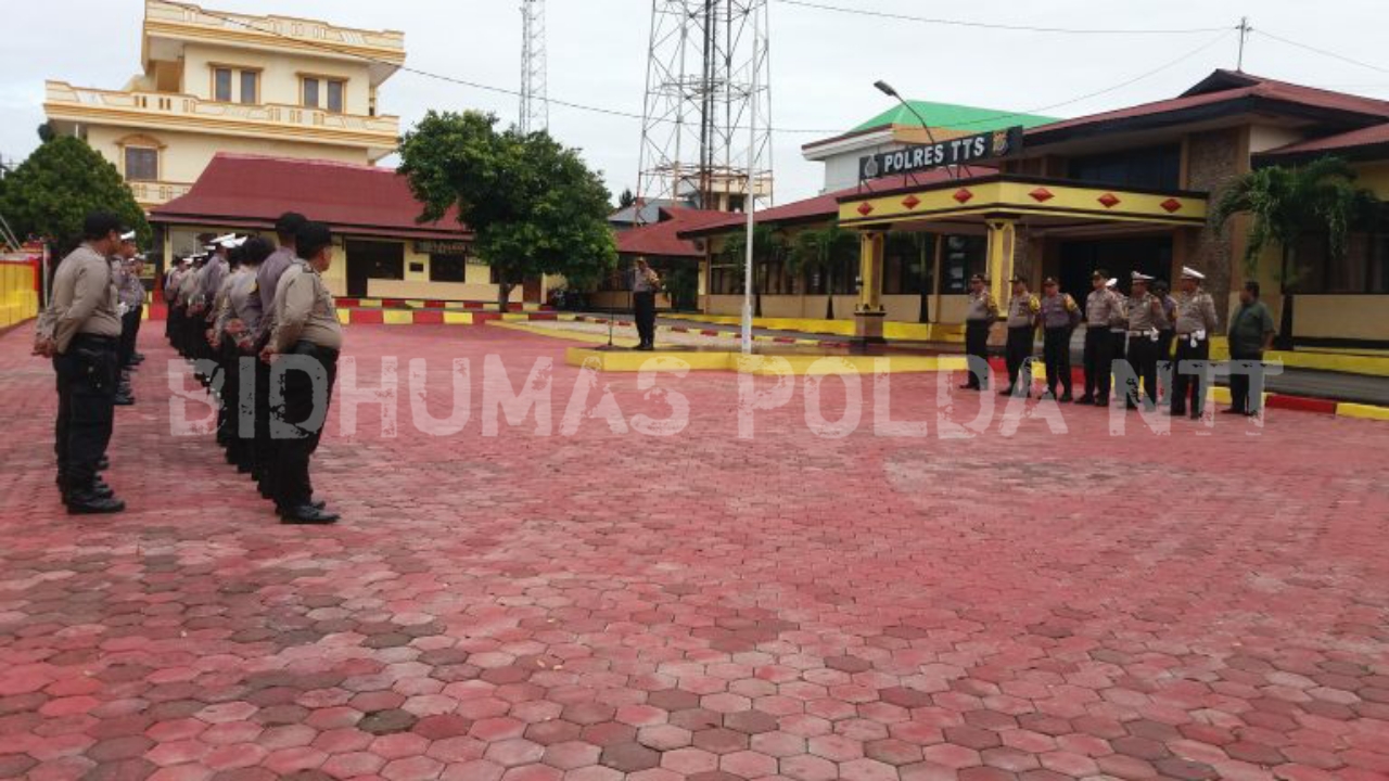 Personel Polres TTS Gelar Apel Siaga 1