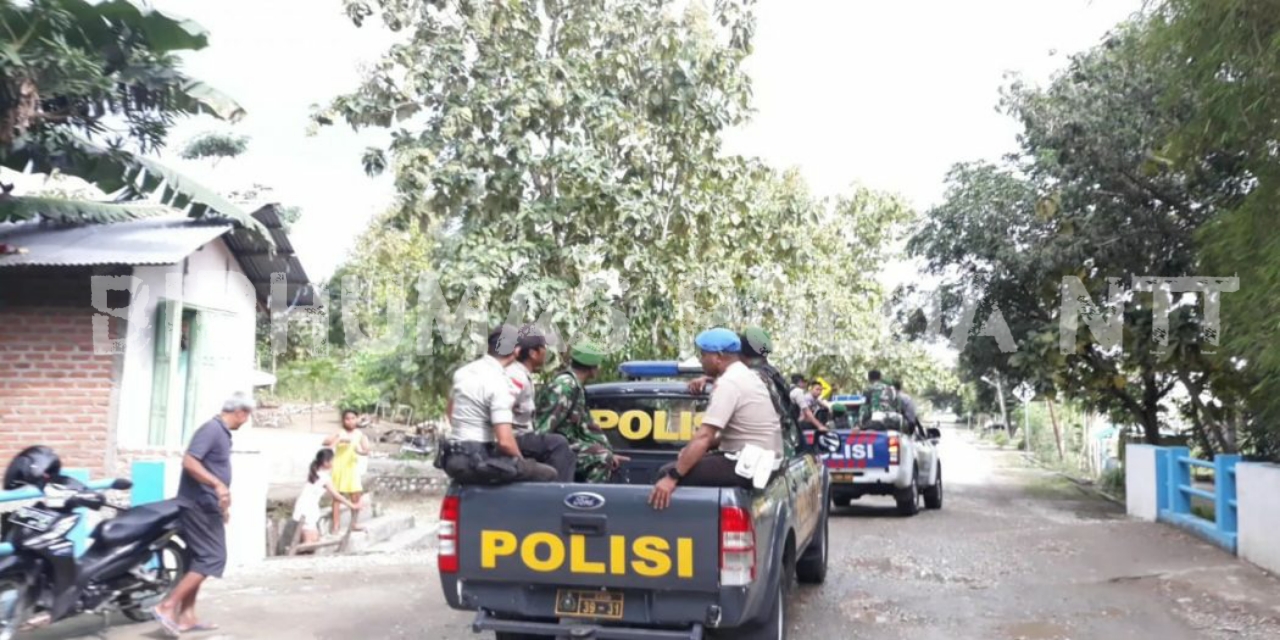 Jamin Keamanan di Wilayah TTU, Polres TTU dan Kodim 1618 TTU Gelar Patroli gabungan